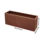 100/120cm W X 30cm D X 40cm H Rust Steel Flowerpot Outdoor Garden Weathering Metal Planter Box, Steel Planter With Drainage Hole | Small