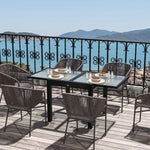 Extendable Outdoor Dining Table Patio Table