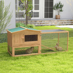 Wooden Rabbit Hutch Enclosure Run House 2 Tier Large Coop Run Pet