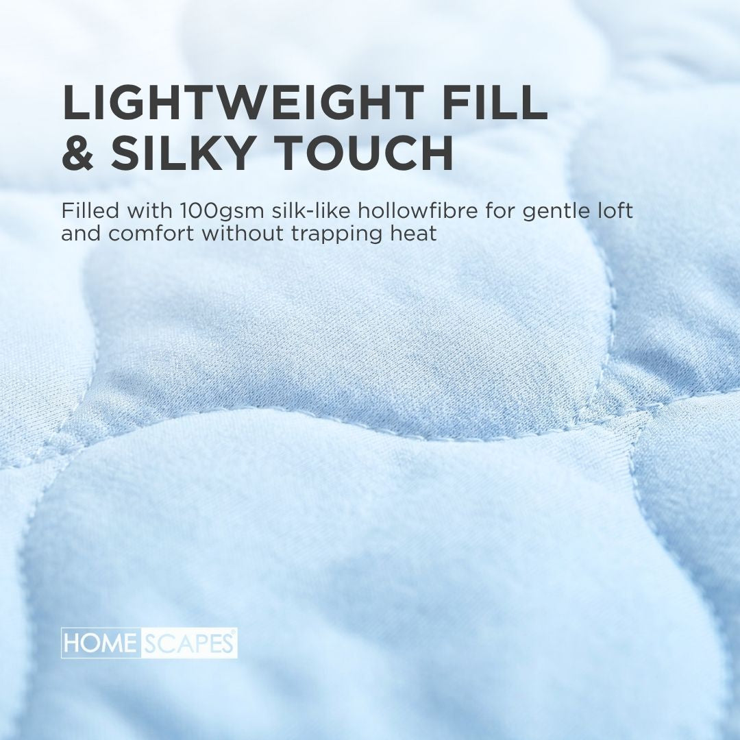 Cooling Blanket, Summer Coverless Duvet | EU Single | Blue