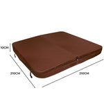 2.1m Hot Tub Spa Cover | Brown