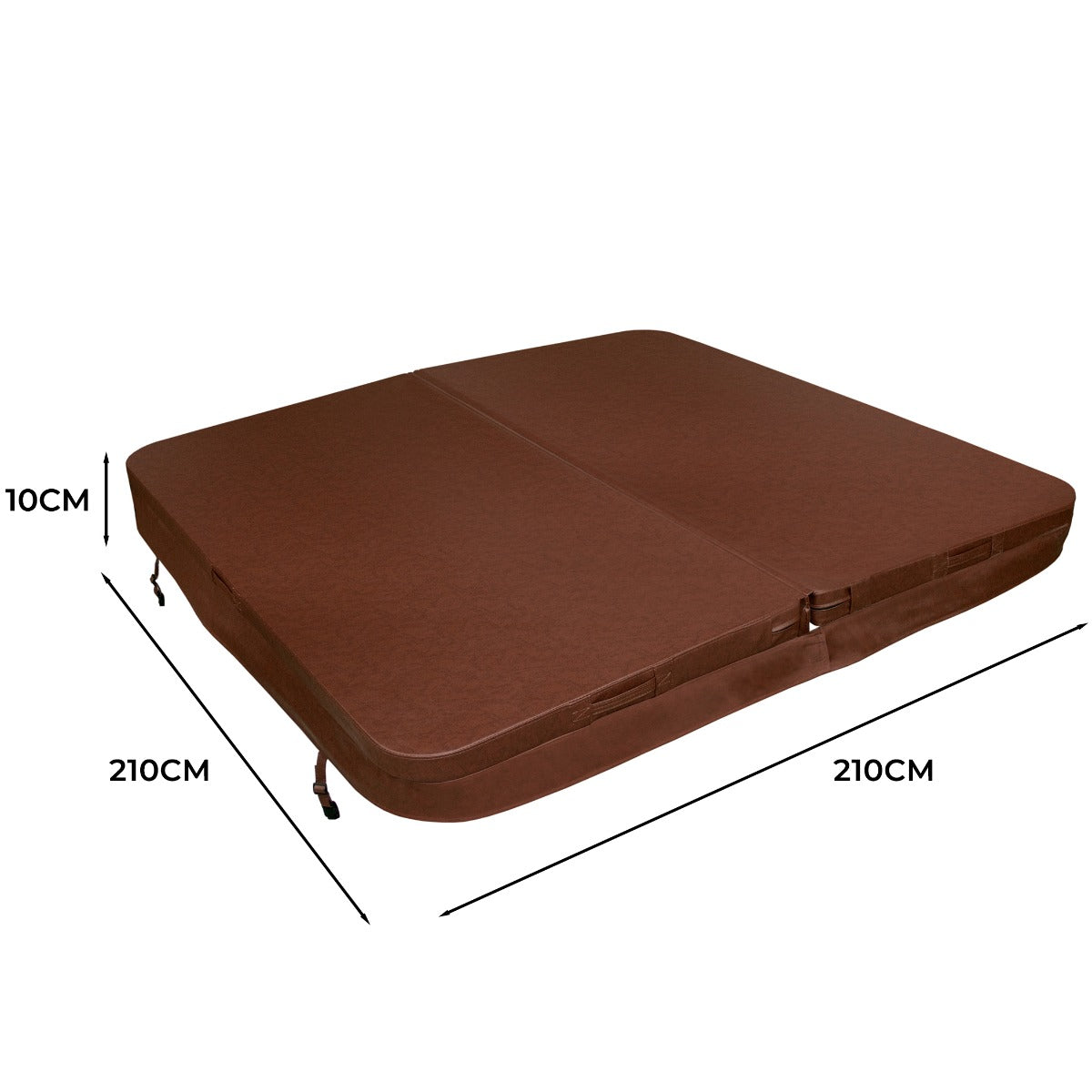2.1m Hot Tub Spa Cover | Brown