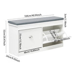 Flip Down Shoe Bench Cabinet