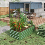 Steel Raised Bed Planter Rods 180 X 90 X 59 Cm | Green