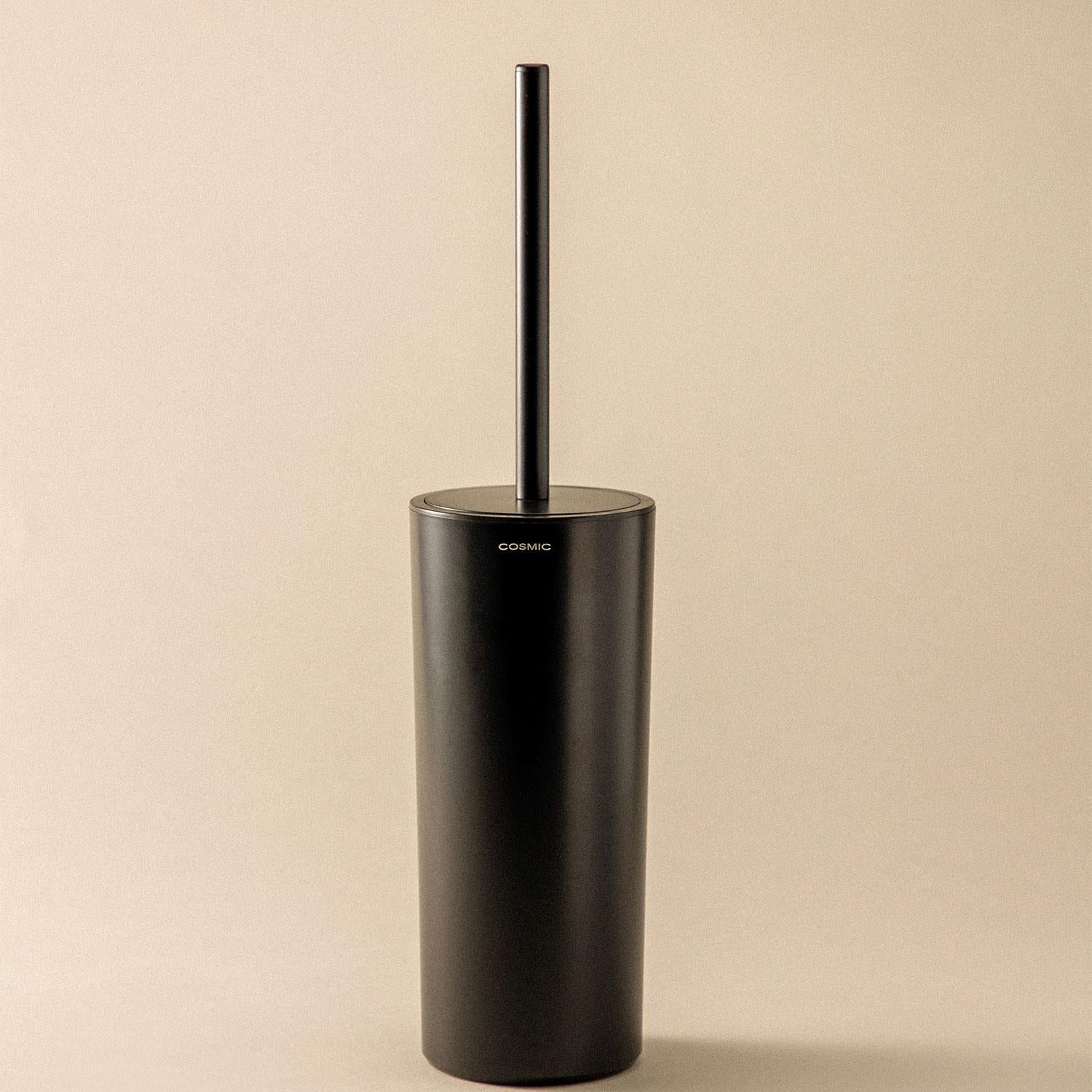 Toilet Brush Freestanding Self-adhesive Start Collection | Matte Black