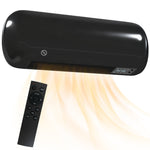 Ceramic Electric Heater 2000w With Fan, Wall Mounted | Black