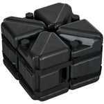 Gazebo Weights Set Of 4, Hdpe Water Or Sand Filled W/ Straps