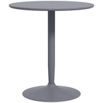 Round Dining Table, Modern Kitchen Table With Steel Base