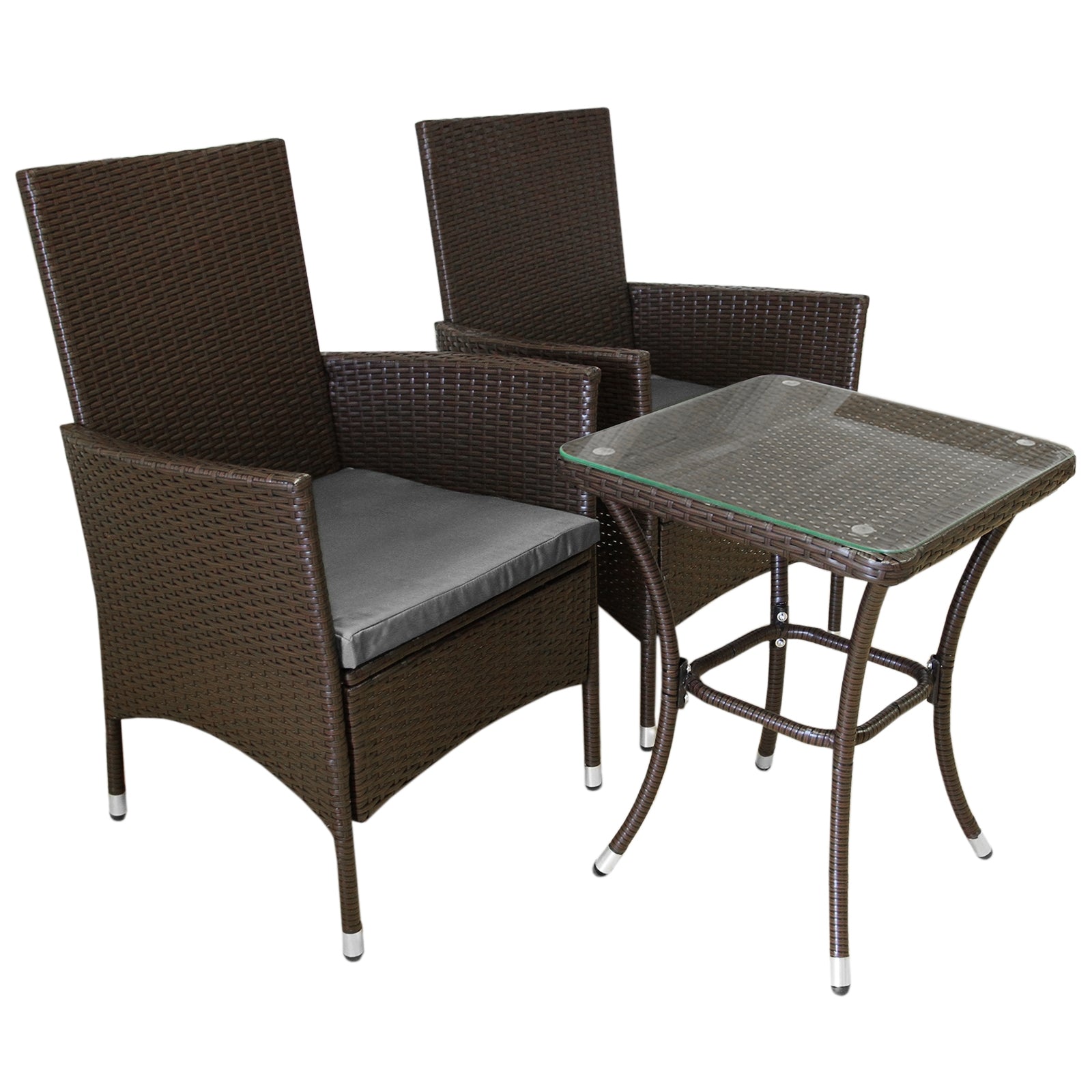 Rattan Bistro Set | Brown