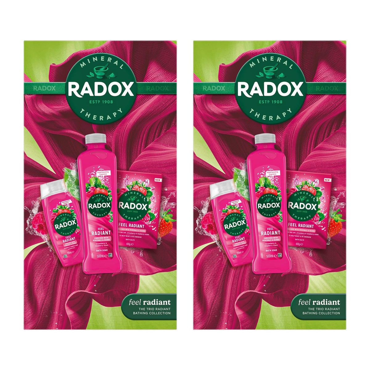 Feel Radiant Collection Gift Set With Shower Gel And Bath Soak | Set of 2