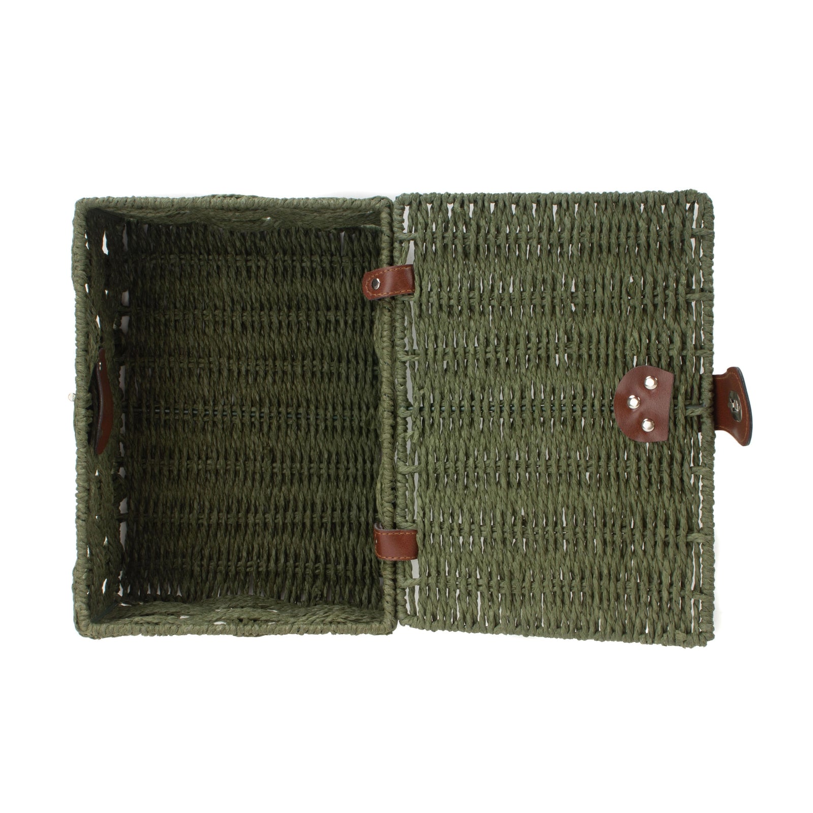 Green Twisted Paper Rope Storage Basket | Small | Green