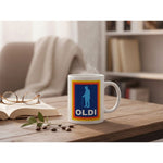 Dyzi Oldi Funny Old Man Quote Ceramic Coffee Mug White