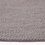 Handmade Woven Braided Oval Rug | 60cm x 80cm | Grey