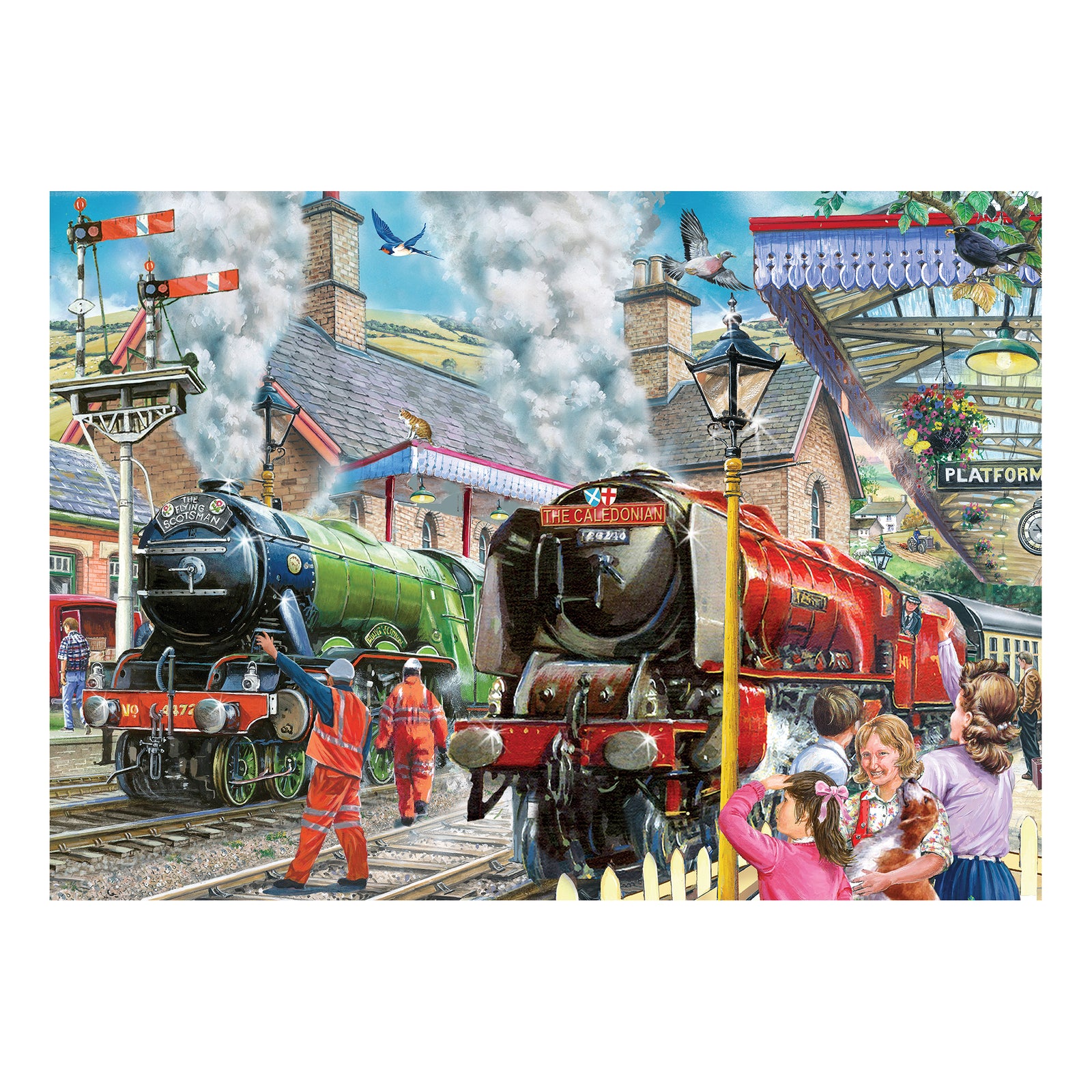 Checking The Line Jigsaw - 1000 Piece Jigsaw Puzzle For Adults