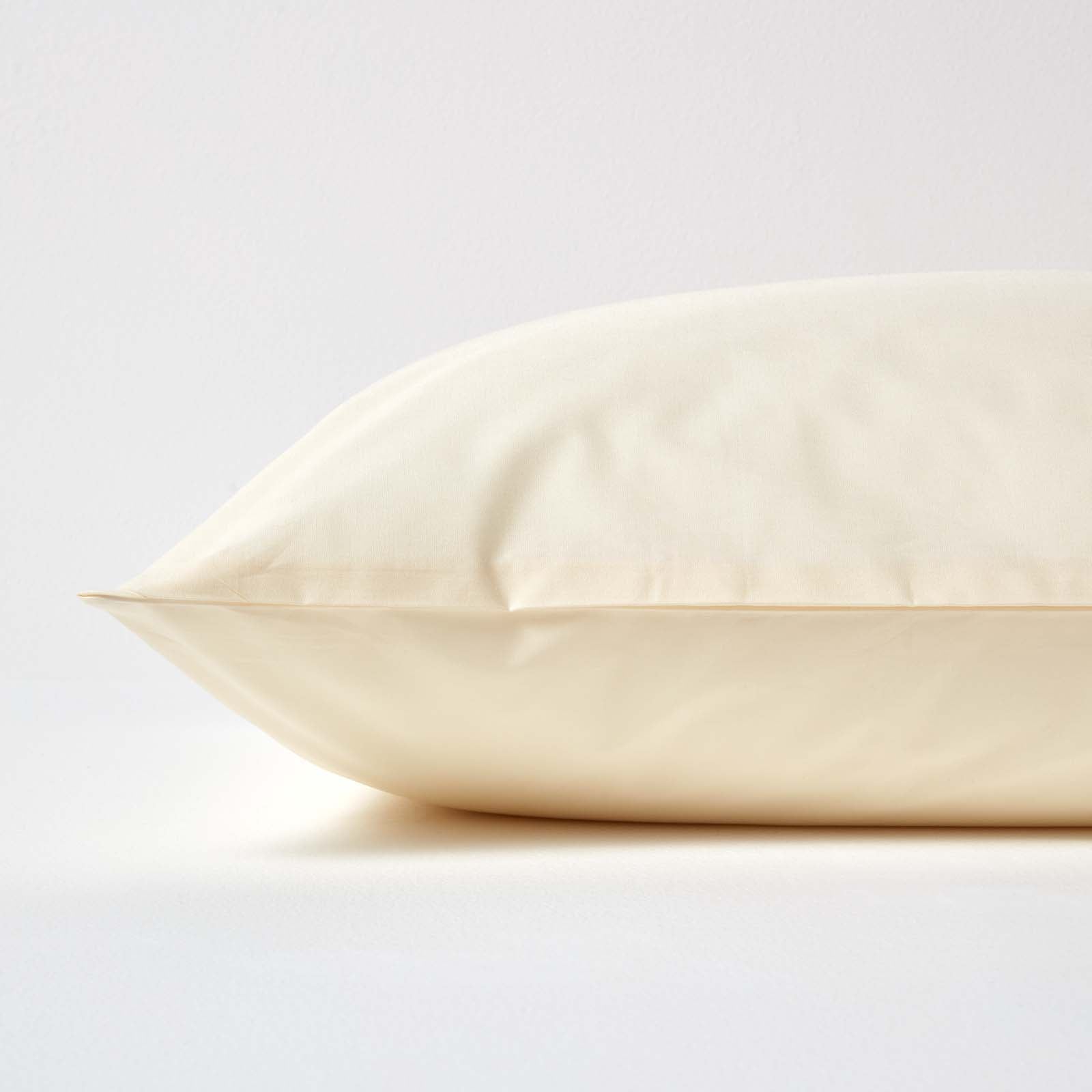 Continental Egyptian Cotton Pillowcase 200 Tc | 40cm x 40cm | Cream