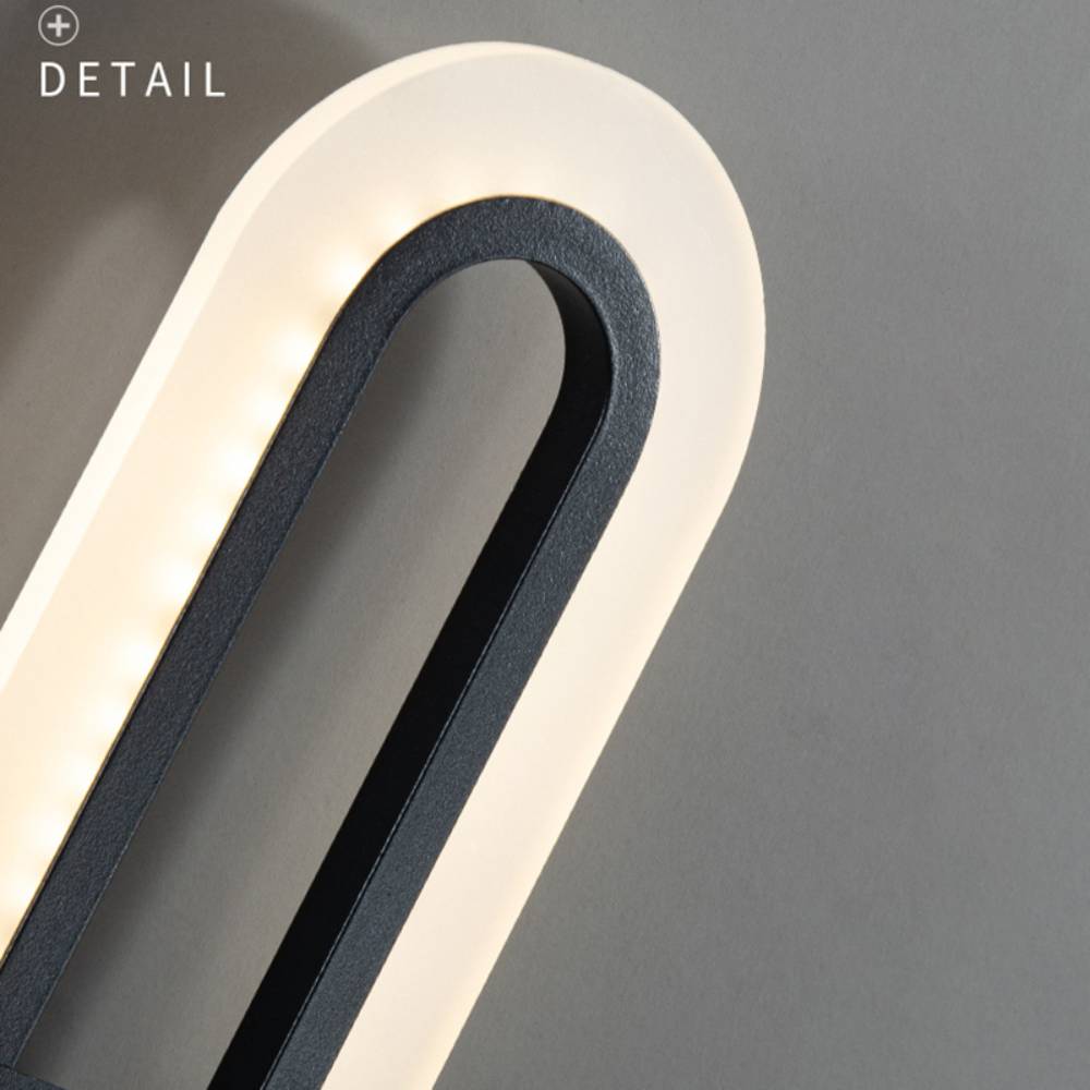 Modern Oval Led Wall Light With Acrylic Shade