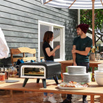 Black Tabletop Gas Pizza Oven