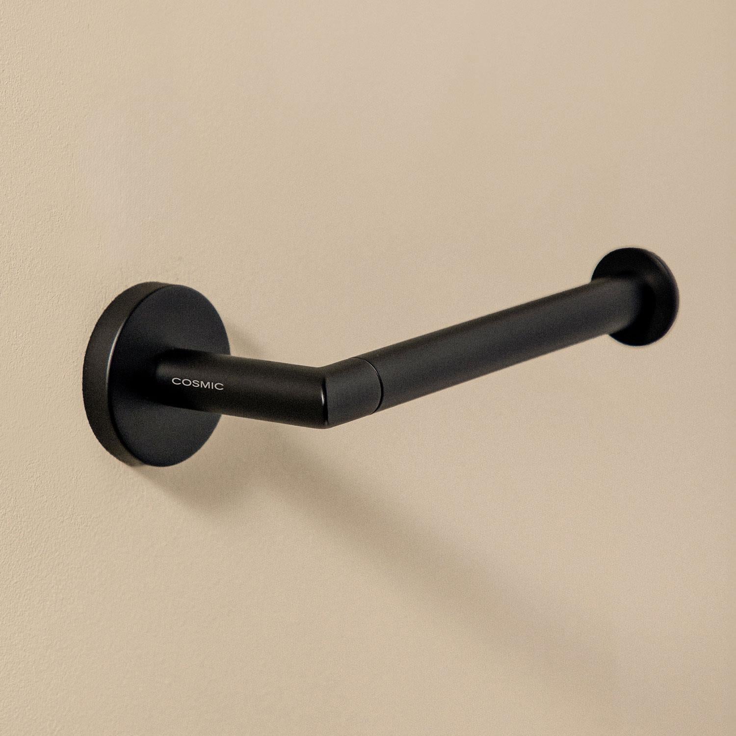 Toilet Roll Holder, Hidden Fixings, Start Collection | Matte Black