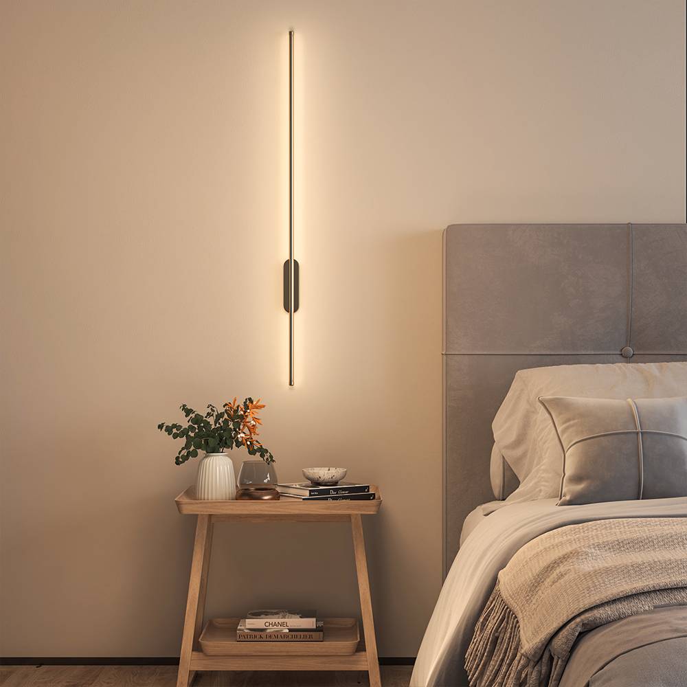 Modern Gold Aluminium Linear Led Wall Lighting Fixture 100cm | Warm