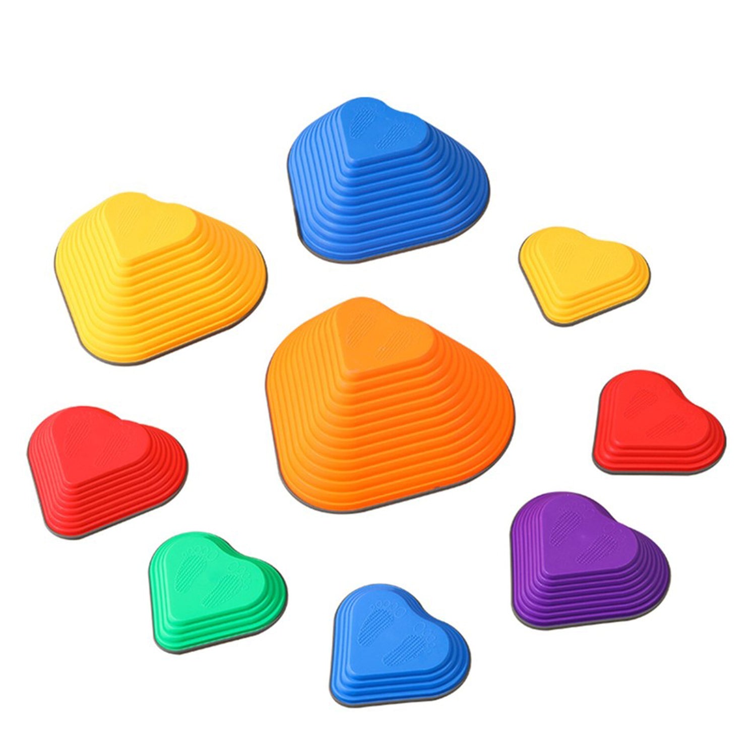 HYGRAD BUILT TO SURVIVE Kids Stepping Stones 11pcs – Non-slip Balance & Sensory Obstacle Course Toy Set
