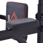 Height Adjustable Power Tower Pull Up Bar For Home Gym | Black