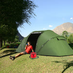 4-6 Persons Camping Tent Dome Family Travel Group Hiking | Dark Green