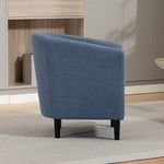 Beulah Fabric Accent Chair | Light Blue