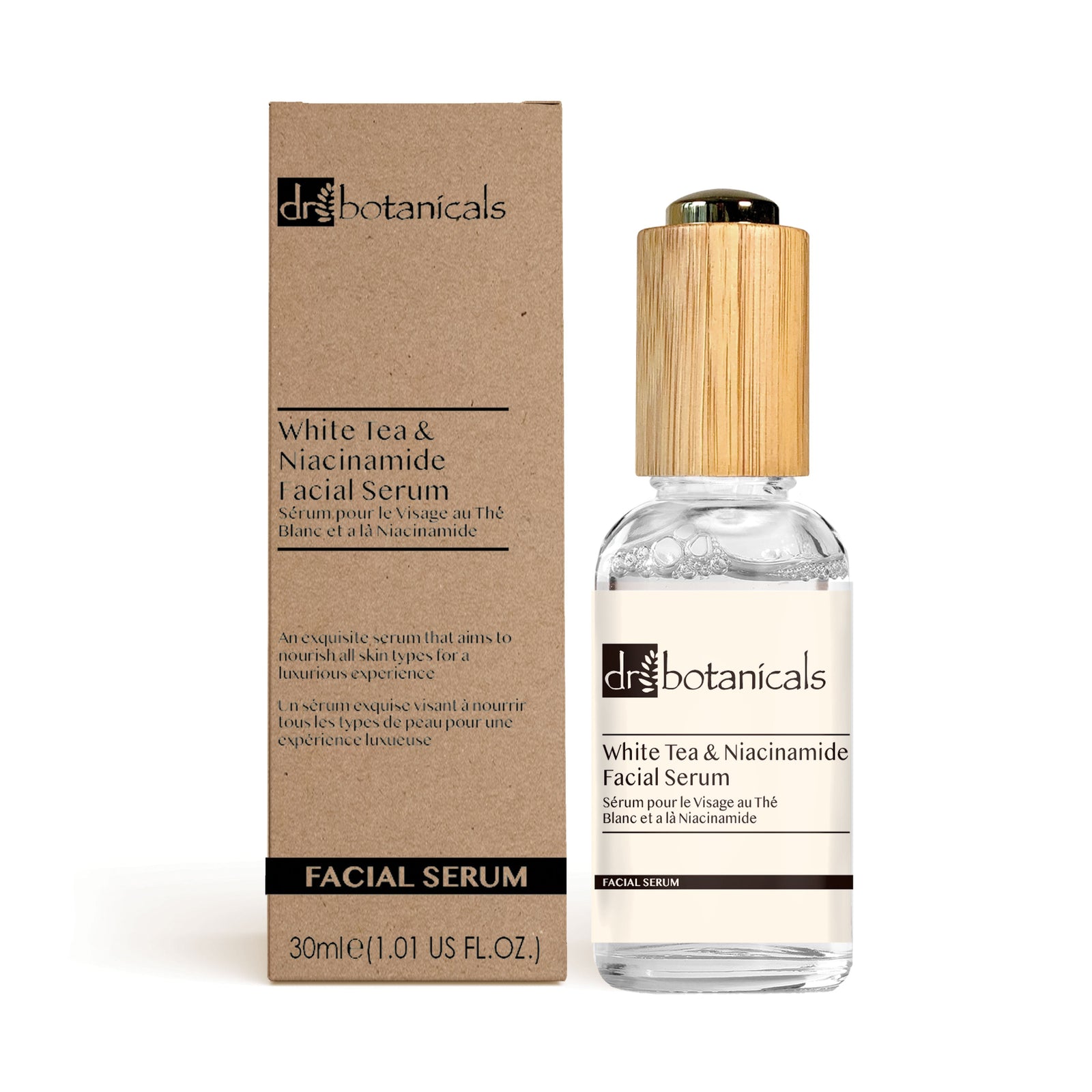 White Tea & Niacinamide Anti-ageing Facial Serum 30ml For Fine Lines And Brightening