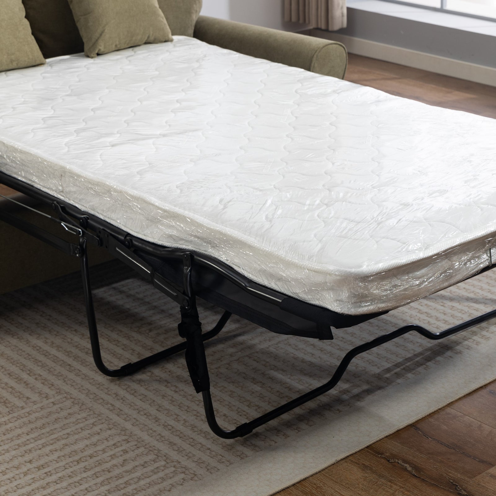 Lewiston Fabric Pull Out Sofabed | Sage Green