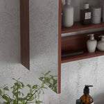 63wx60h Cm Double Door Wall-mount Bathroom Mirrored Cabinet