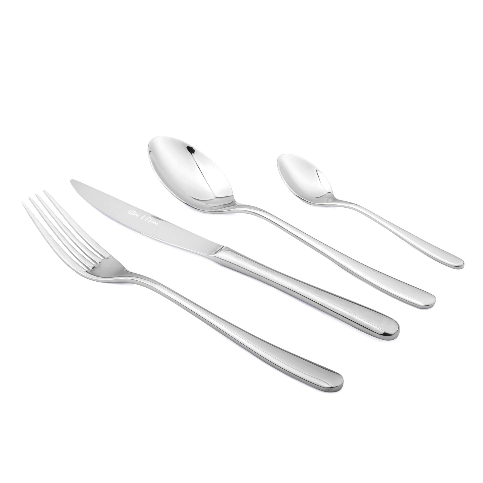 Cutlery Sets Stainless Steel 18/8 Catering Sphere | 24Piece | Silver