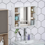 Wall Mounted Bathroom Storage Cabinet W/ Mirrored Door