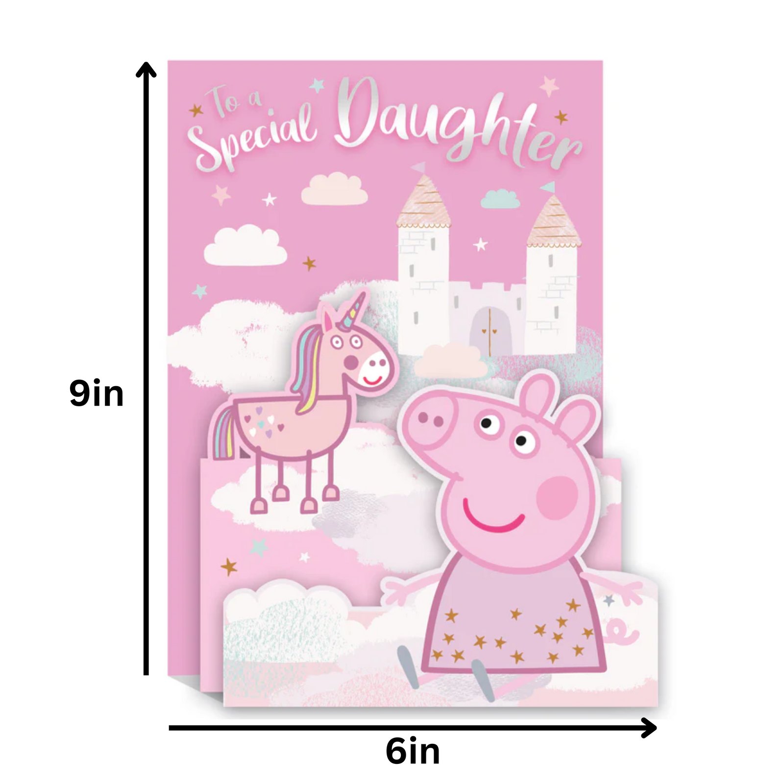 Peppa Pig Daughter Pop Up Birthday Card Official Product