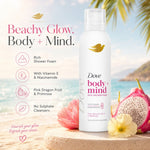Body + Mind Rich Shower Foam, Dragon Fruit & Primrose, 200ml | Set-of-6