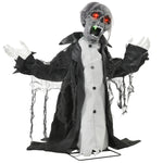 Voice Activated Halloween Animatronics Skeleton, Battery Operated