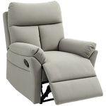 Recliner Armchair, Reclining Chair With Adjustable Leg Rest | One Size | Grey