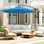 3(m) Banana Parasol Cantilever Umbrella Garden | Blue