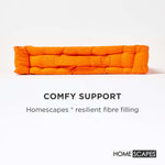 Cotton Plain Floor Cushion | 50cm x 50cm | Orange