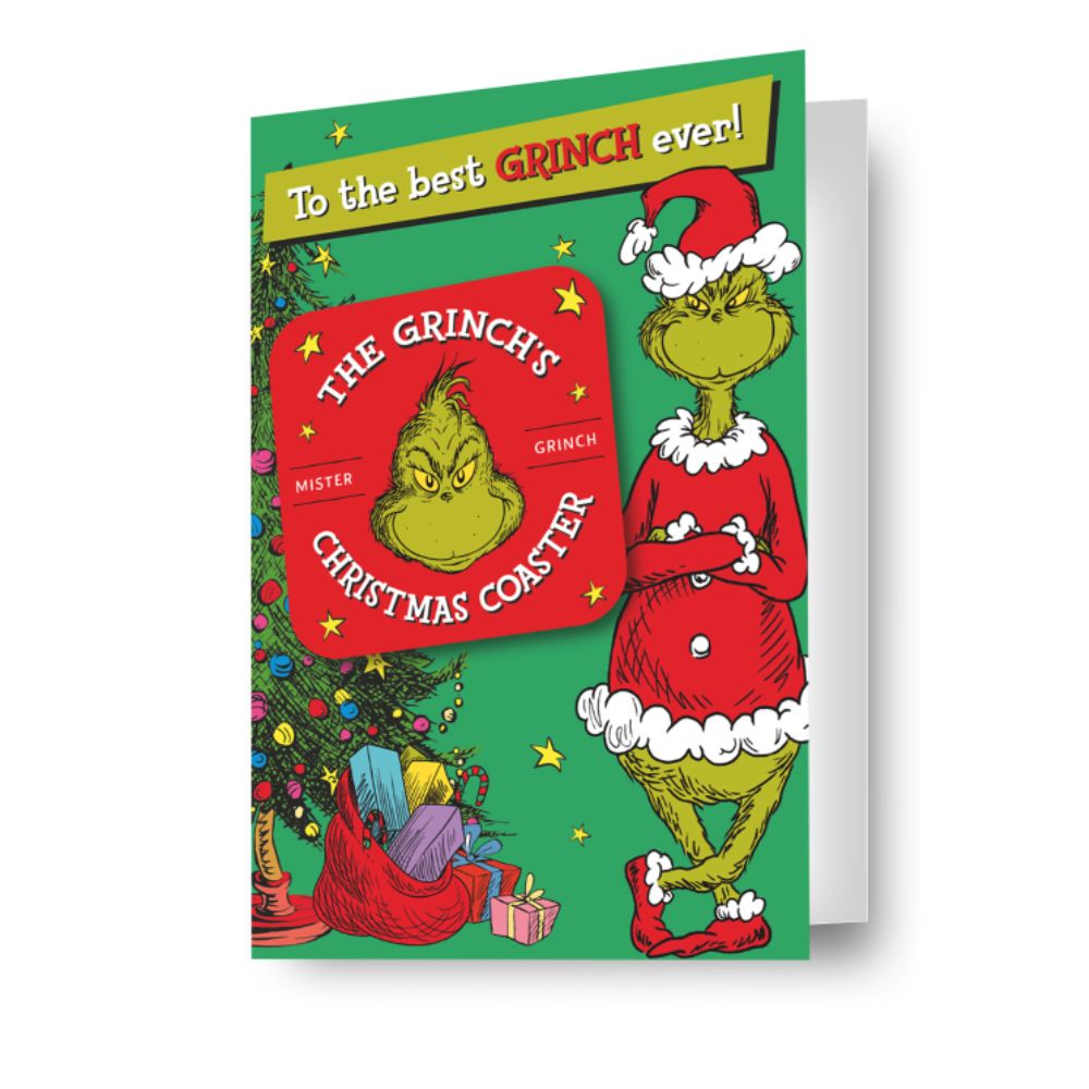 The Grinch Coaster Christmas Card Official Product