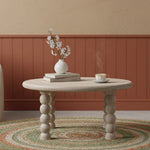 Spindle Salted Oak Coffee Table, Grey, Salted Oak Finish