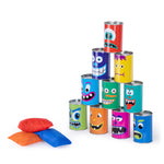 Hillington Bean Bag Toss Carnival Game With 10 Cans And 3 Beanbags Set