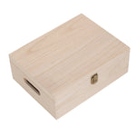 Unvarnished Wooden Bottle Carrier Box | Large | Brown