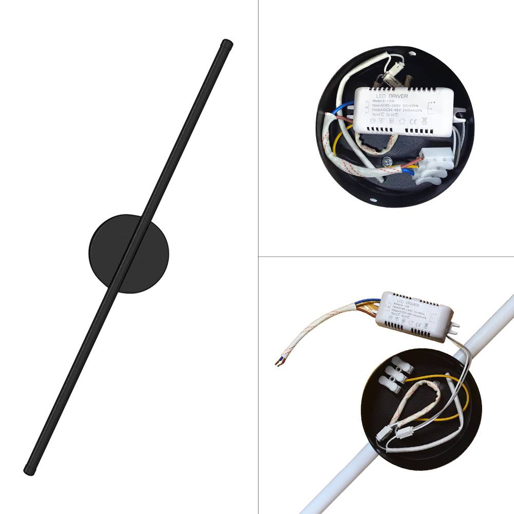 Minimalistic Linear Led Wall Sconce For Living Room Bedroom | Warm