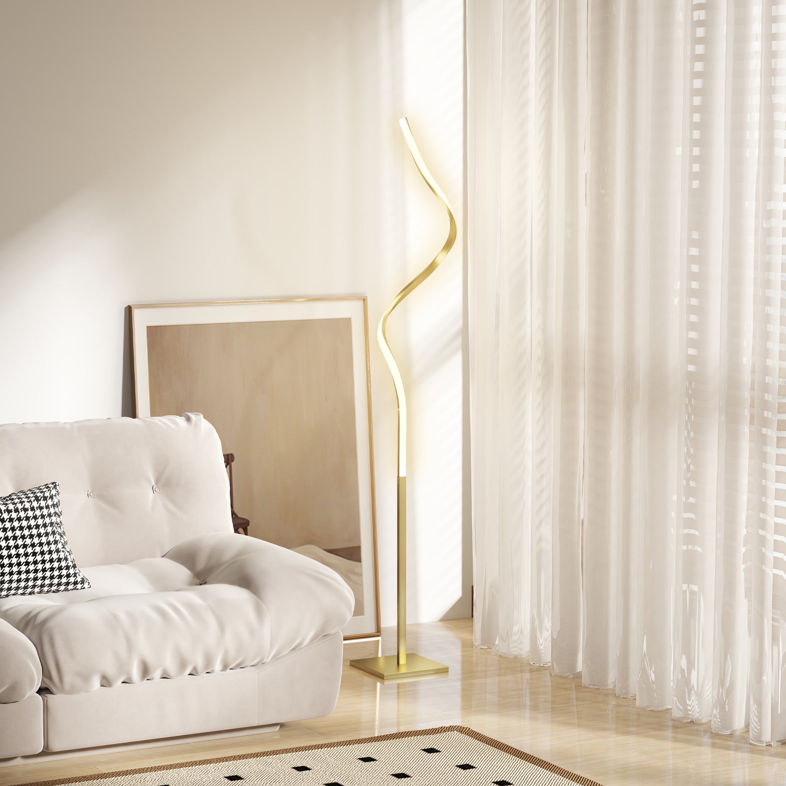 Led Floor Lamp, Standing Lamp With3 Adjustable Brightness