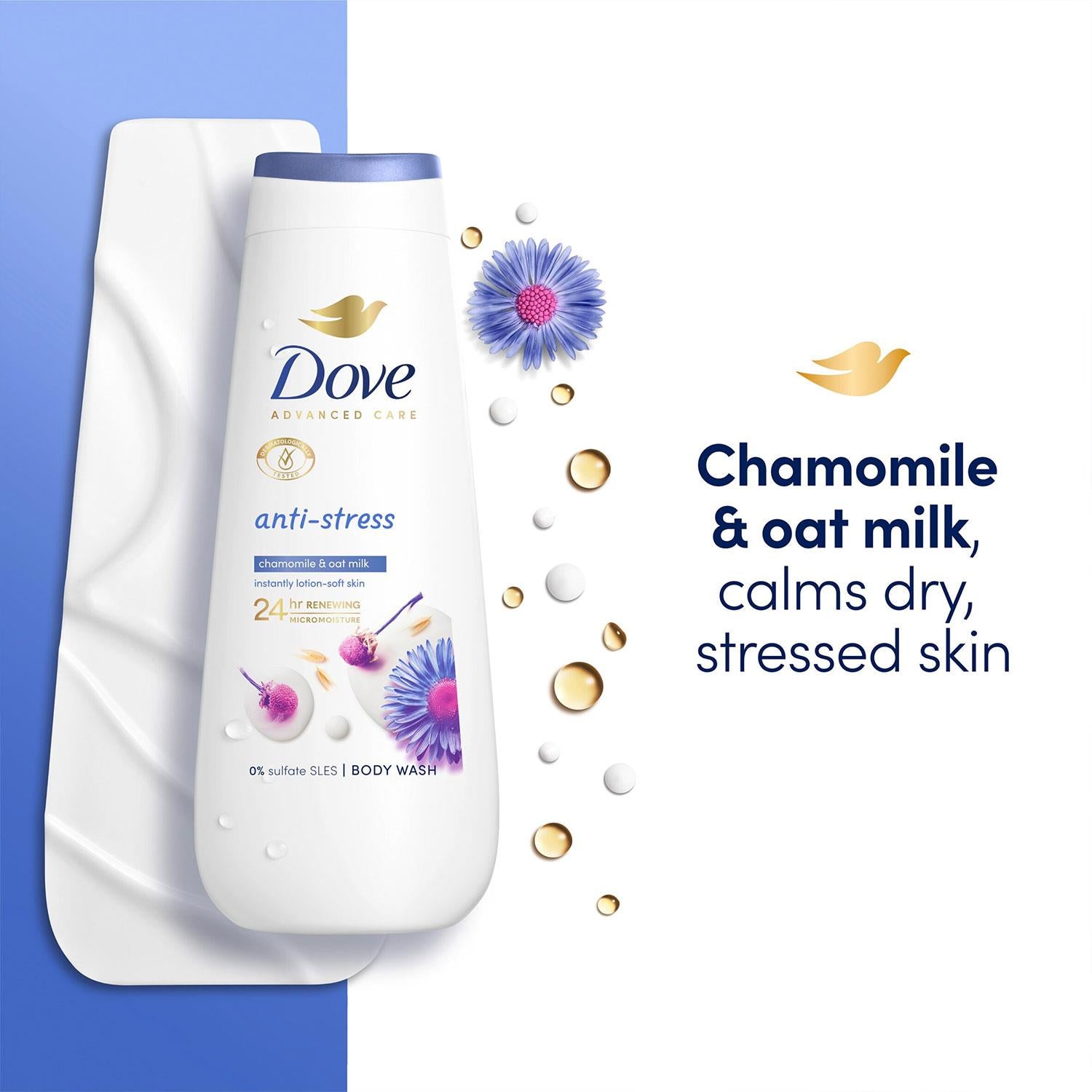 Advanced Care Body Wash Anti-stress For 24h Renewing Micromoisture, 6x400ml