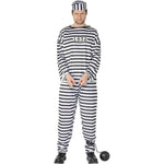 Convict Costume, Black & White | Medium
