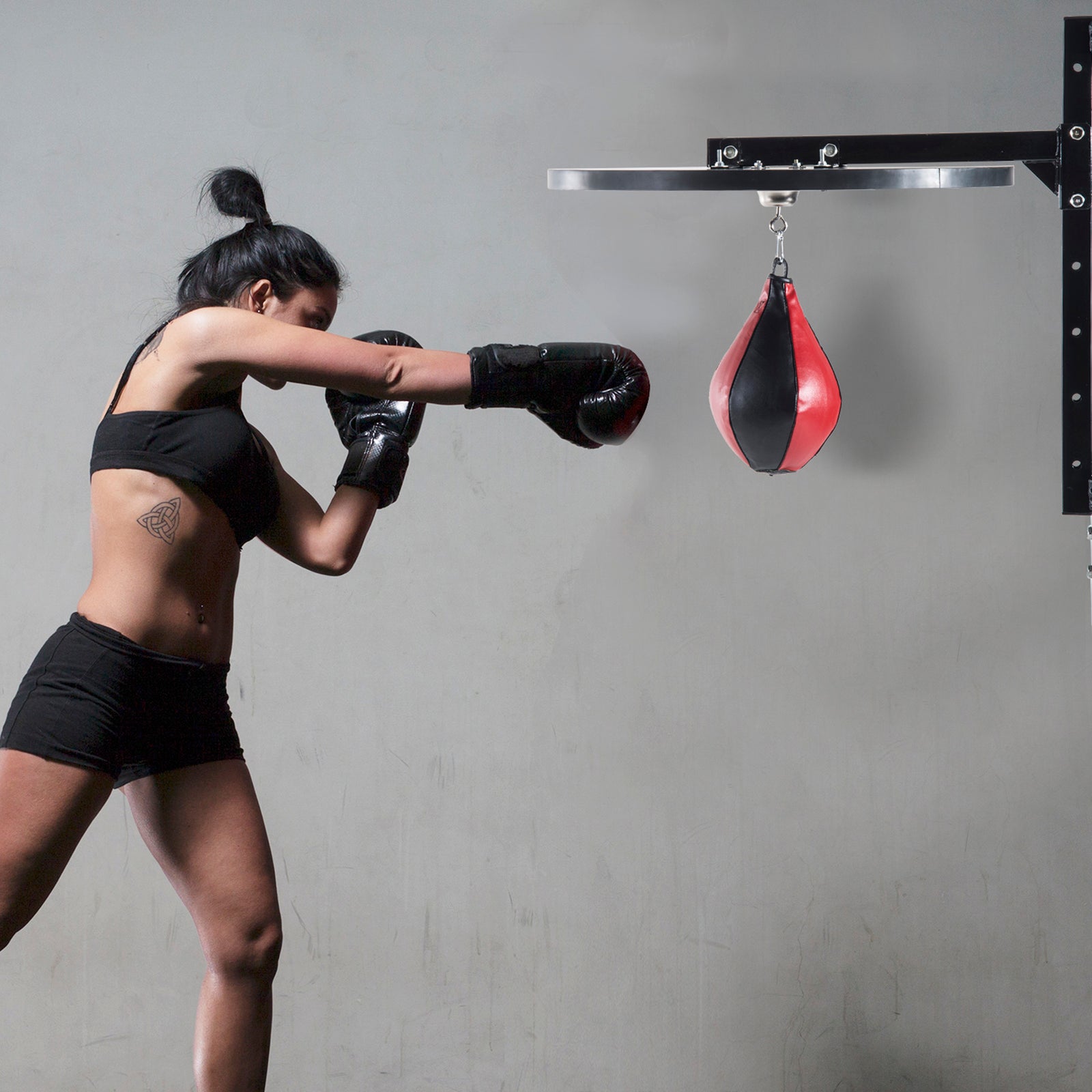 Speedball Platform Punch Bag Frame W/ Swivel Bracket | Black