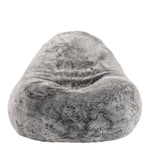 Faux Fur Bean Bag Lounger Giant Bean Bag Chair, Grey