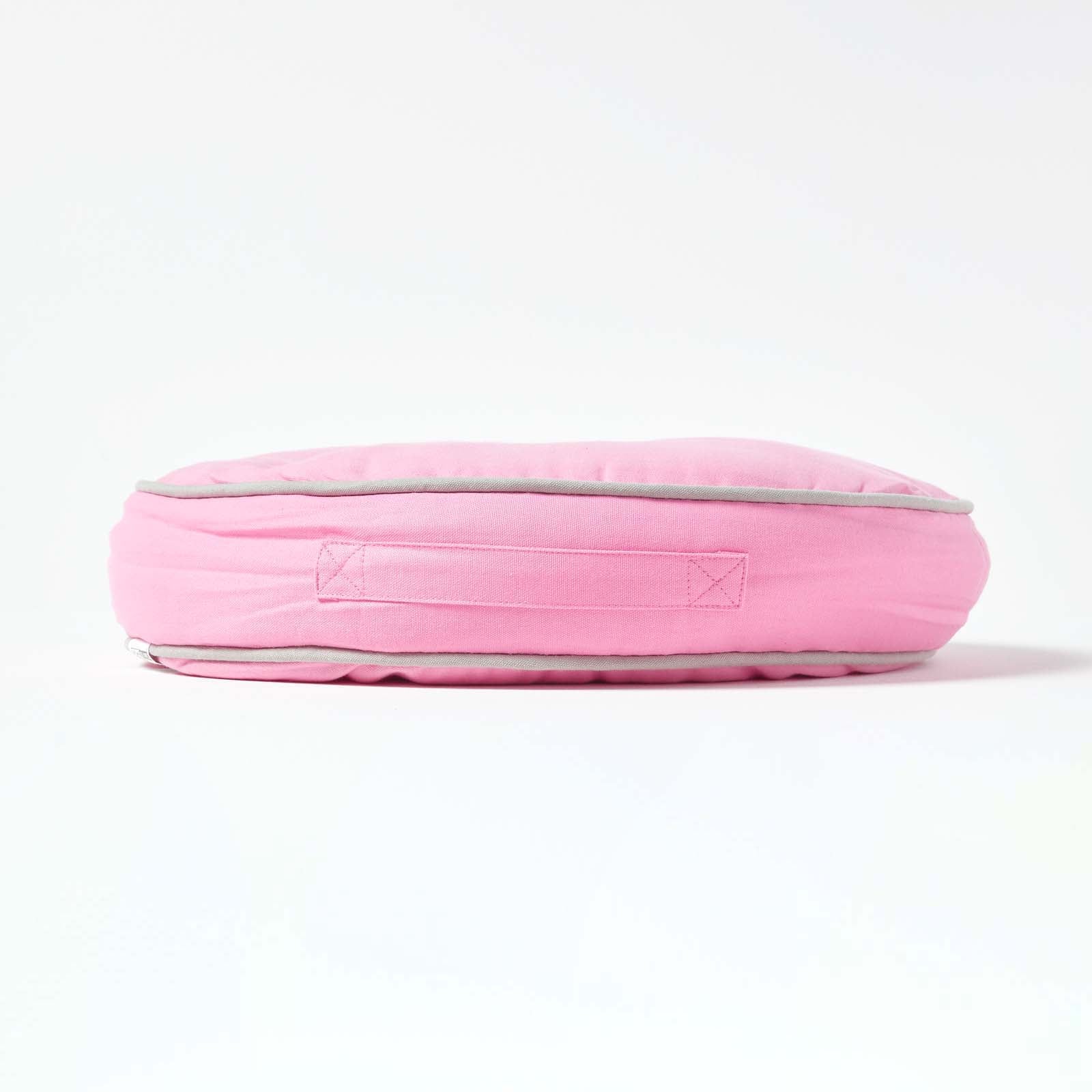 Round Plain Floor Cushion | 43cm x 43cm | Pink