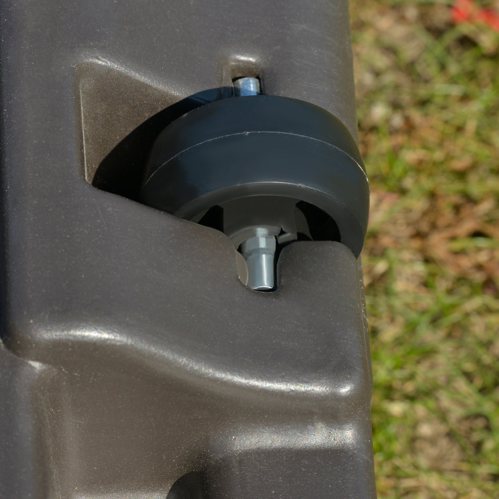 Square Cantilever Parasol Base Filled W/ Wheels